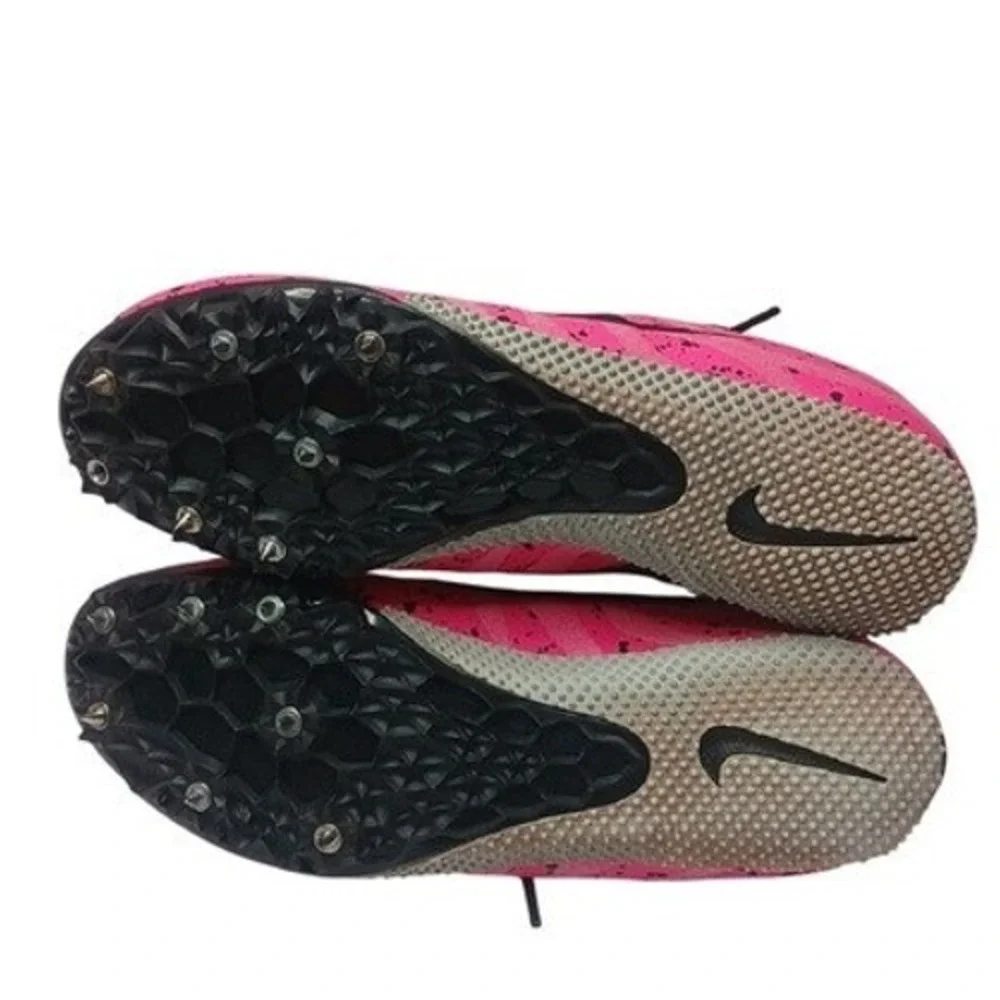 Nike Zoom Rival M 9 Track Spikes Womens 8.5 Pink Black‎ Splatter 907565-603
